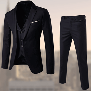 Stilvoller Slim Fit Hochzeitsgastanzug für Herren | Dreiteilig