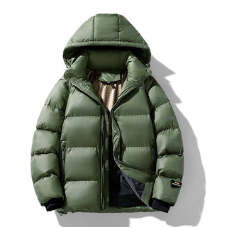 Herren Glänzende Gesteppte Regenjacke | Winter