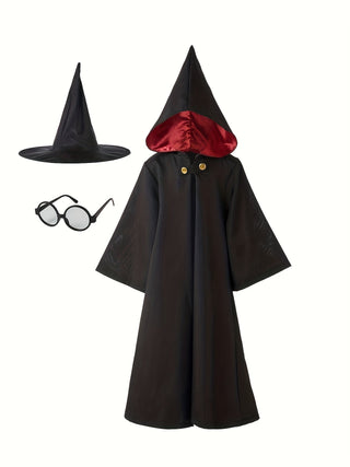 Zauberer-Halloween-Kostüm Set für Kinder