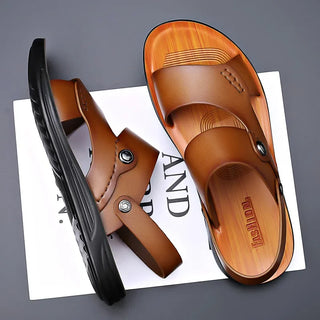 Herren Bequeme Sommersandalen | Braun und Schwarz