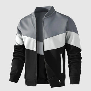 Herren Dreifarbige Bomberjacke | Moderne
