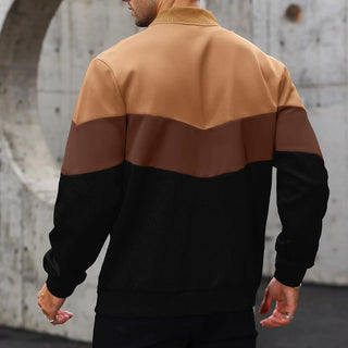 Herren Dreifarbige Bomberjacke | Moderne