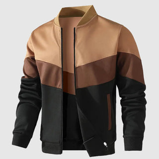 Herren Dreifarbige Bomberjacke | Moderne