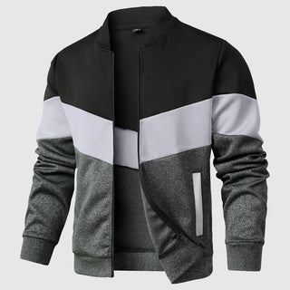 Herren Dreifarbige Bomberjacke | Moderne