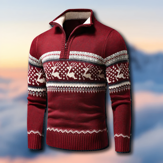 Warmer Winter-Strickpullover für Herren | Langarm
