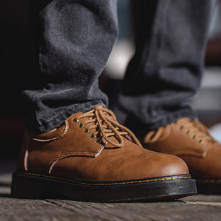 Elegante Herrenschuhe mit runder Zehe | Braun