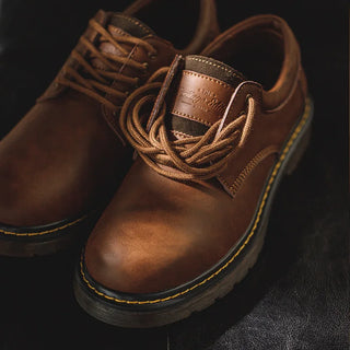 Elegante Herrenschuhe mit runder Zehe | Braun