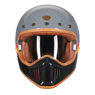Herren Motorradhelm Mit Gesichtsschutz