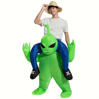 Aufblasbares Alien-Halloween Kostüm