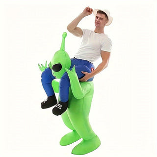 Aufblasbares Alien-Halloween Kostüm