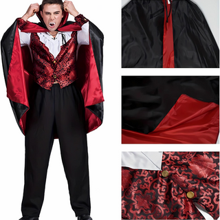 Klassischer Stil Vampir-Halloween Kostüm