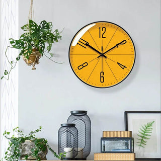 Nordische Runde Wanduhr für Zuhause und Büro