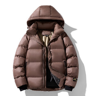 Herren Glänzende Gesteppte Regenjacke | Winter