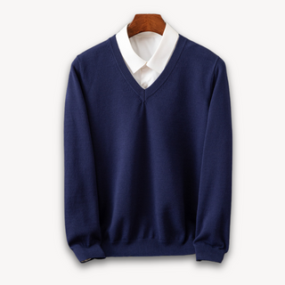 Herren V-Ausschnitt Pullover | Lässig
