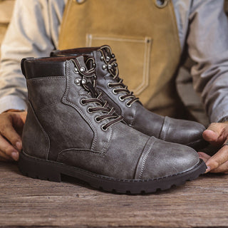 Atmungsaktive Herren-Schnürstiefeletten | Komfortabel