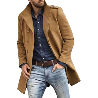 Stilvoller Klassischer Trenchcoat Für Herren | Winter