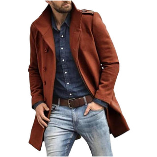 Stilvoller Klassischer Trenchcoat Für Herren | Winter