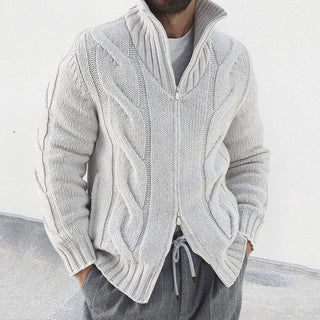 Warme Strickjacke Mit Reißverschluss Für Herren | Stilvoll