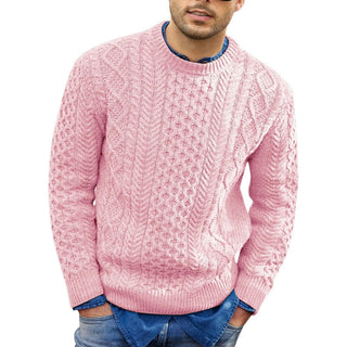 Warmer Rundhalspullover für Herren | Gestrickt