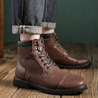 Atmungsaktive Herren-Schnürstiefeletten | Komfortabel