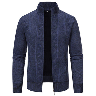 Stylische Langarm-Strickjacke für Herren | Gestrickt