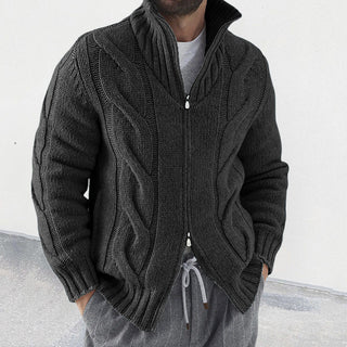 Warme Strickjacke Mit Reißverschluss Für Herren | Stilvoll