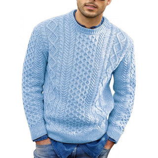 Warmer Rundhalspullover für Herren | Gestrickt