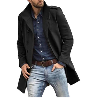 Stilvoller Klassischer Trenchcoat Für Herren | Winter