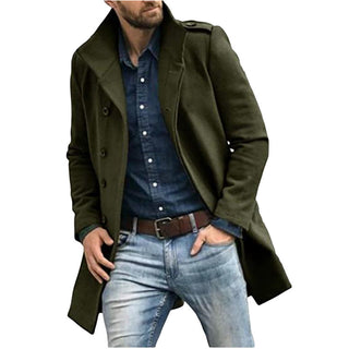 Stilvoller Klassischer Trenchcoat Für Herren | Winter