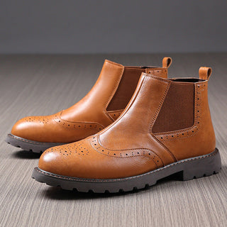 Winter Boots mit Brogue-Details für Herren | Stilvoll