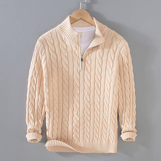 Herren Stilvolle Pullover | Mit Viertelreißverschluss