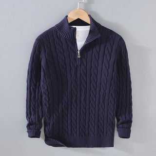 Herren Stilvolle Pullover | Mit Viertelreißverschluss