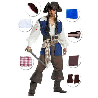 Ocean Odyssey! Ozeanisches Piratenabenteuer Kostüm Set für Paare