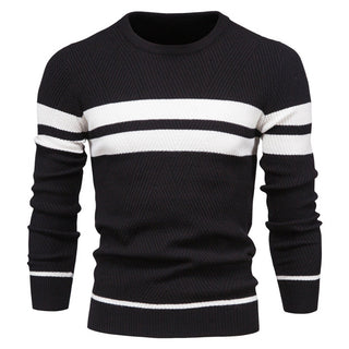 Herren Rundhals Strickpullover | Warm