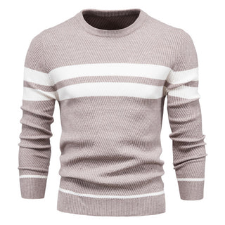 Herren Rundhals Strickpullover | Warm