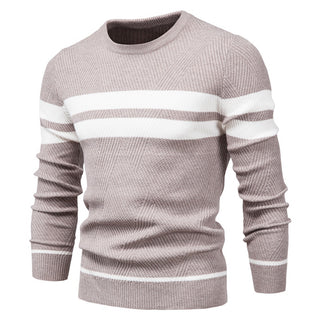 Herren Rundhals Strickpullover | Warm