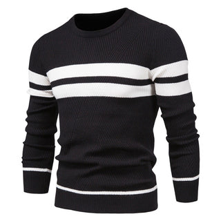 Herren Rundhals Strickpullover | Warm