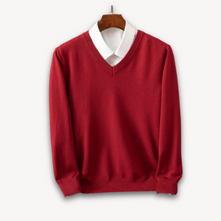 Herren V-Ausschnitt Pullover | Lässig