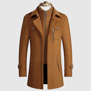 Herren Eleganter Lang Wintermantel | Vielseitig