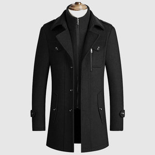 Herren Eleganter Lang Wintermantel | Vielseitig