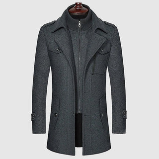 Herren Eleganter Lang Wintermantel | Vielseitig