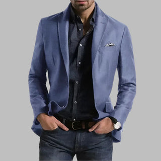 Klassischer Herren-Blazer Jacke | Karomuster