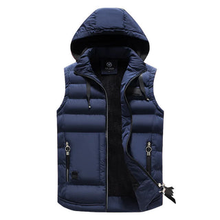 Warme Slim Fit Kapuzenweste Für Herren | Winter