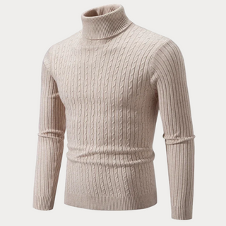 Warmer Rollkragenpullover für Herren | Tailliert