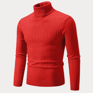 Warmer Rollkragenpullover für Herren | Tailliert
