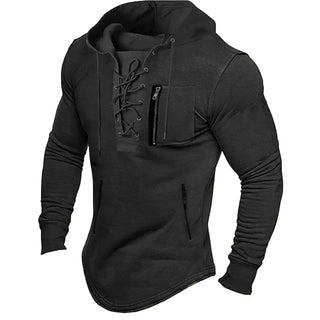 Herren Jahrgang Kapuzenpulli | Schmale Passform