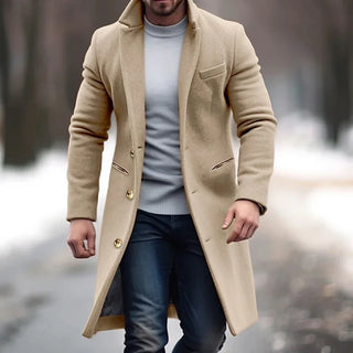 Kuscheliger Warmer Trenchcoat Für Herren | Stilvoll