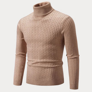 Warmer Rollkragenpullover für Herren | Tailliert
