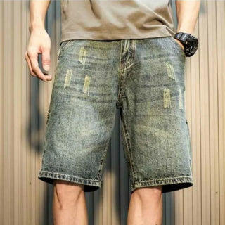 UrbanGear Herren Cargo Denim Shorts