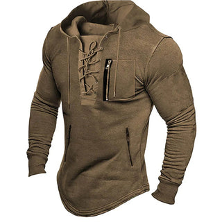 Herren Jahrgang Kapuzenpulli | Schmale Passform